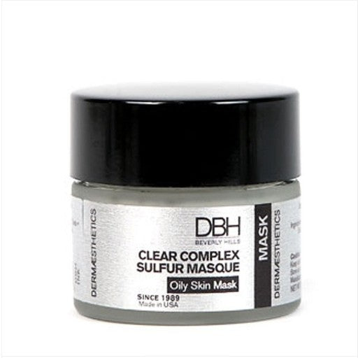 dbh clear complex sulfur oil skin mask 8oz