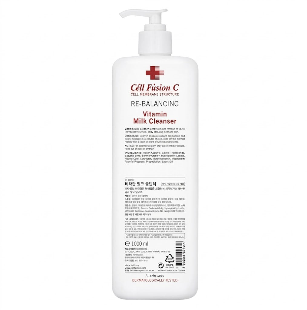 cell fusion c vitamin milk cleanser 1000ml