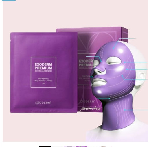 exoderm premium bio cellulose mask pack 10 sheets