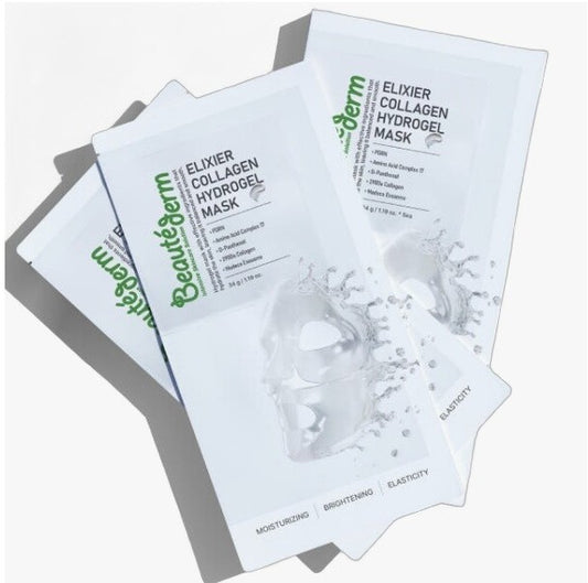 beautederm elixier collagen hydrogel mask 1 box 5 sheets