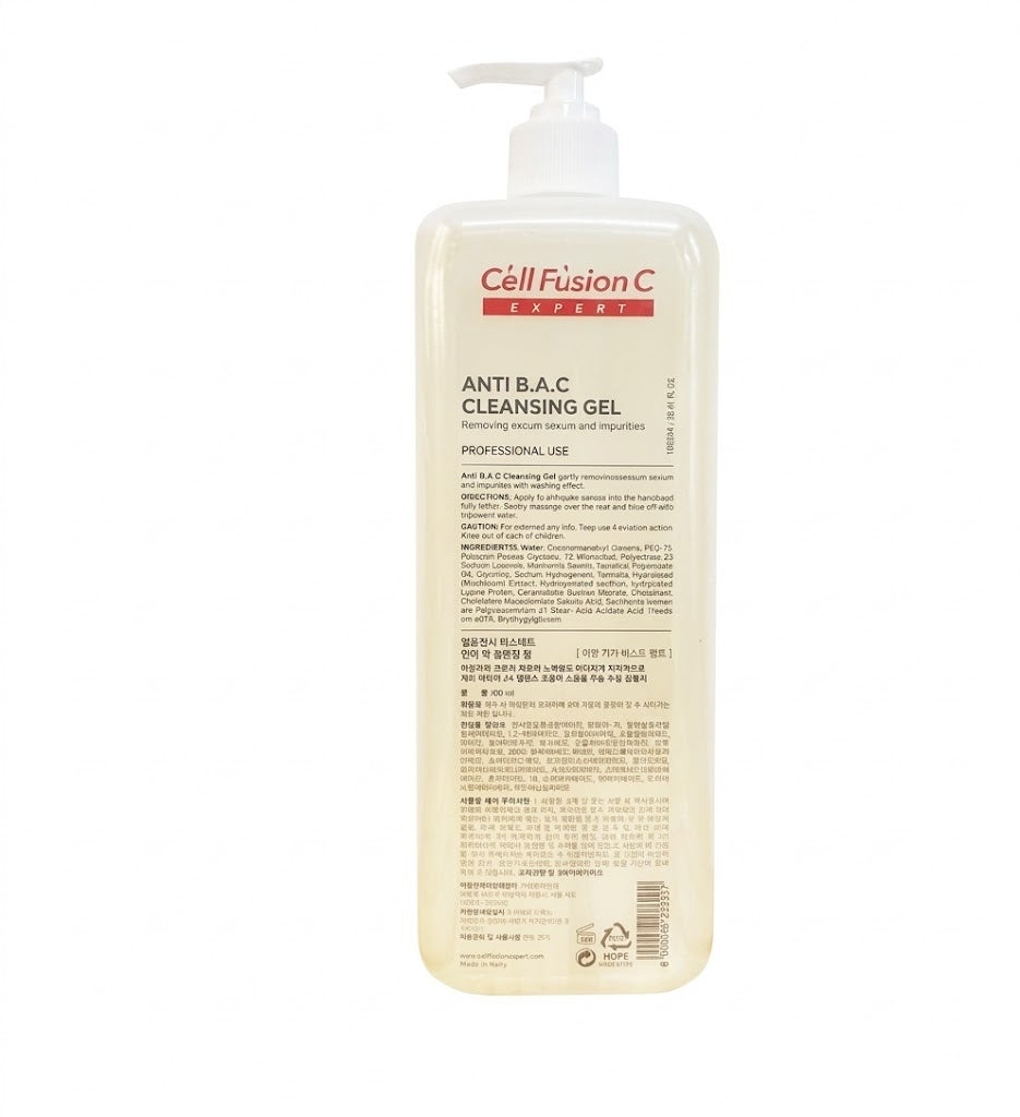 cell fusion c anti bac cleansing gel 1000ml
