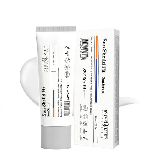 bythequality sun shield fit sun serum 70ml