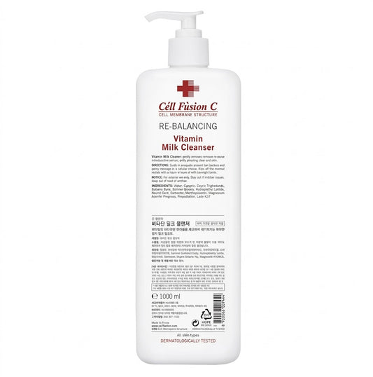 cell fusion c vitamin milk cleanser 1000ml
